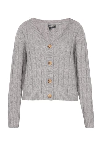 Dreimaster Cardigan women Grey melange