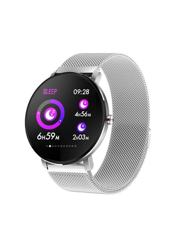 LKS Smartatch K9 Multifunctional Bluetooth, Silver metal strap