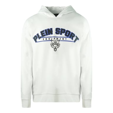 Philipp Plein Sport Equipment Logo White Hoodie
