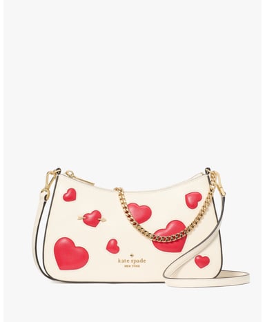 Madison Inset Puffy Heart Medium Convertible Crossbody