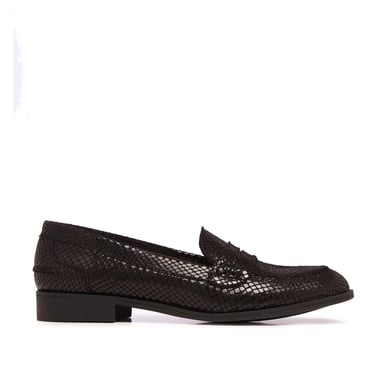 Eva López Leather Moccasin Snake Mask Women's