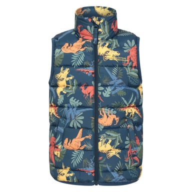 Mountain Warehouse Childrens/Kids Rocko Dinosaur Padded Gilet (Green)