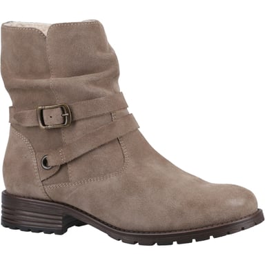 Hush Puppies Piper Leren Vrouwen Laarzen Taupe