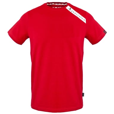 Aquascutum Shoulder Brand Logo Red T-Shirt