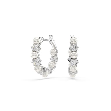 Swarovski 'Matrix Pearl' Dames Oorbellen van Basismetalen - Zilver 5709256