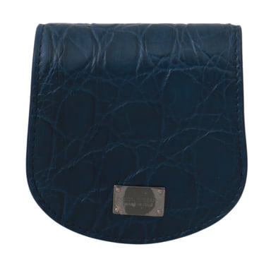Dolce & Gabbana Men's Blue Leather Holder Pocket Condom Case