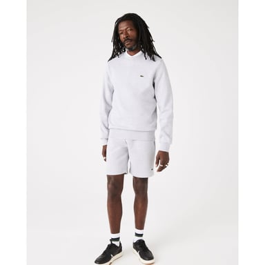 Lacoste heren fleece sweater met ronde halslijn