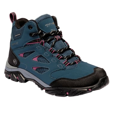 Regatta Womens/Ladies Holcombe IEP Mid Hiking Boots (Moroccan Blue/Red Violet)