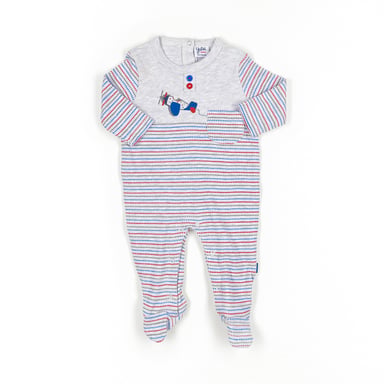 Long-sleeved and round-neck romper 18260356 baby