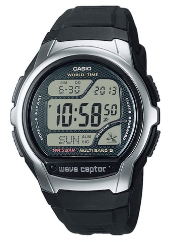Casio Wave Ceptor Heren Zwarte Horloge WV-58R-1AEF