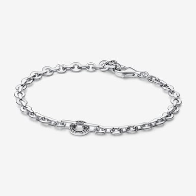 Pandora 'Signature Pavé' Women's 925 Sterling Silver Bracelet - Silver 592777C01-20