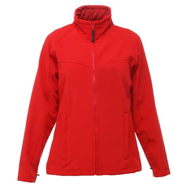 Regatta Ladies Uproar Softshell Wind Resistant Jacket (Classic Red/ Seal Grey)