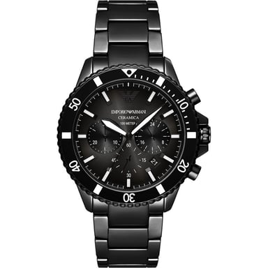 Emporio Armani Diver Heren Horloge Zwart AR70010