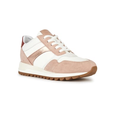 Geox D Tabelya Kvinnors Nude/Vita Sneakers