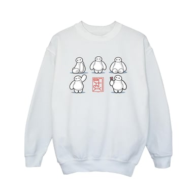 Disney Boys Big Hero 6 Baymax Many Poses Sweatshirt (White)