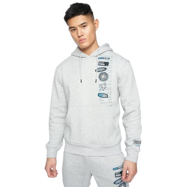 Crosshatch Mens Pepperhill Hoodie (Ljusgrå Marl)