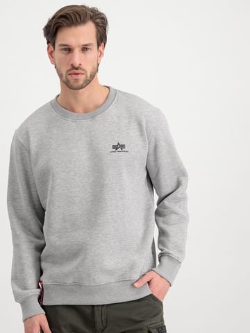 Alpha Industries Basic Sweater Small Logo Grey Heather