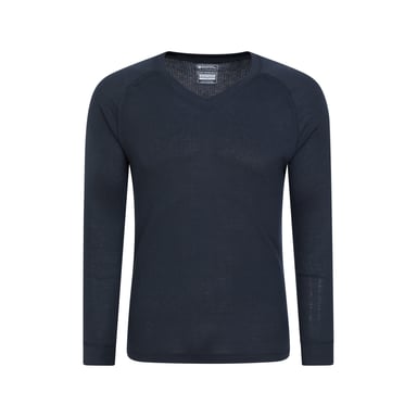 Mountain Warehouse Mens Talus V Neck Thermal Top (Navy)