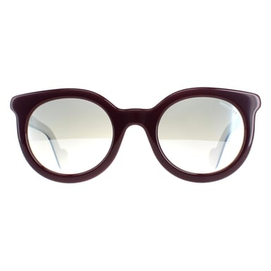 Moncler Round Womens Bordeaux Smoke Mirror ML0015