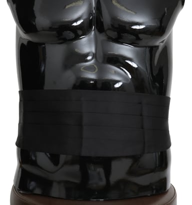 Dolce & Gabbana Gray Men Waist Belt 100% Silk Cummerbund