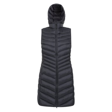 Mountain Warehouse Womens/Ladies Florence Padded Long Gilet (Black)