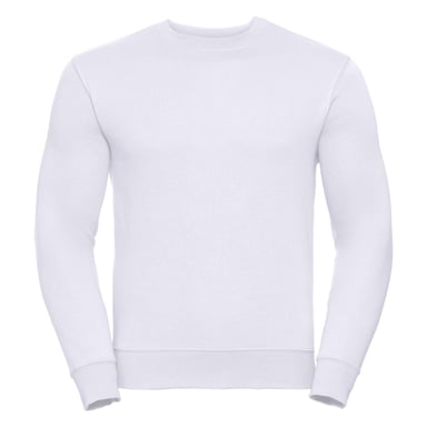 Russell Mens Authentic Sweatshirt (Slimmer Cut) (White)