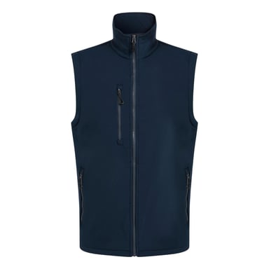 Regatta Mens Navigate Softshell 2 Layer Body Warmer (Navy/Seal Grey)
