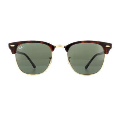 Ray-Ban Sunglasses Clubmaster 3016 W0366 Havana Green G-15 Large 51mm