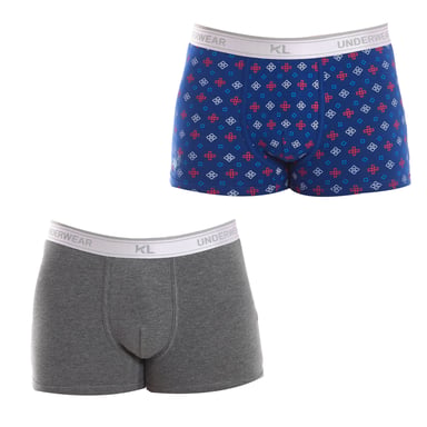 Pack-2 Boxershorts i andningsbart tyg med anatomisk front KL2016 herr