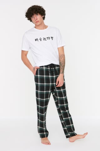 Trendyol Men's Waist Relaxed Pajama Bottoms