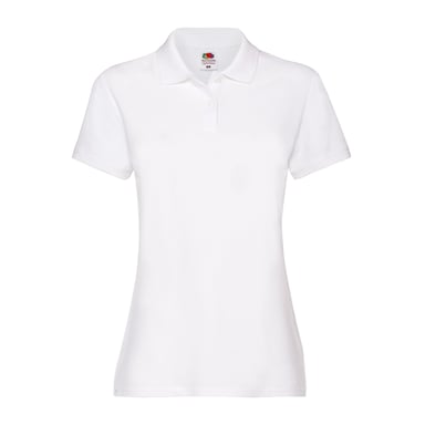 Fruit of the Loom Womens/Ladies Premium Polo Shirt (White)