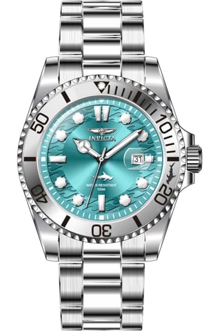 Invicta Pro Diver 44715 Heren Horloge - Quartz Uurwerk - Roestvrij Staal met blauwe Wijzerplaat - 43mm