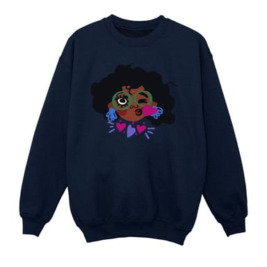 Disney Girls Encanto Mirabel Kiss Sweatshirt (Navy Blue)