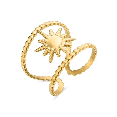 Luxenter ring finished in 18K yellow gold - Daeba
