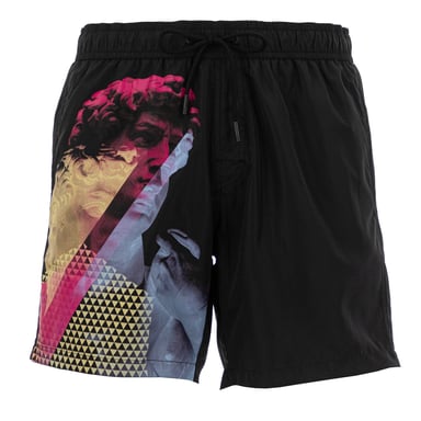 Bikkembergs Men Swimshorts Head Black