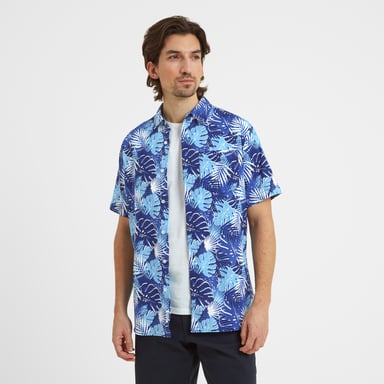 Arnie Mens Short Sleeve Shirt Sapphire Blue