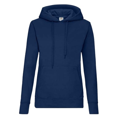 Fruit of the Loom Classic Lady Fit Hooded Sweatshirt (Navy)
