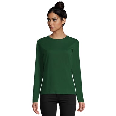 SOLS Womens/Ladies Imperial Long-Sleeved T-Shirt (Bottle Green)