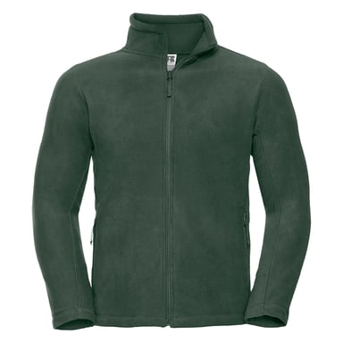 Russell Mens Full Zip Outdoor Fleece Jacket (Bottle Green)