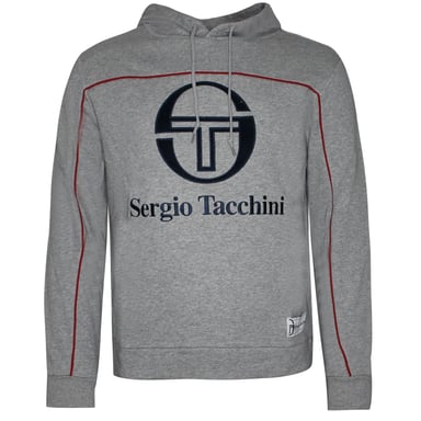 Sergio Tacchini Ground Hoodie Mens Pullover Sweater Grey Jumper 37865 915 X19A
