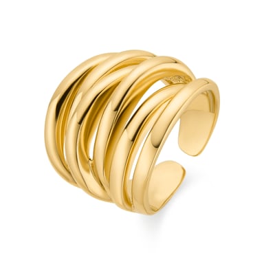 Luxenter ring finished in 18K yellow gold - Vermixi