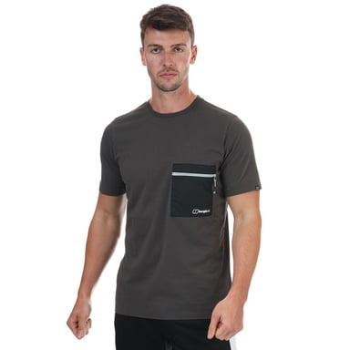 Berghaus Drakestone heren-T-shirt met zakje in grijszwart