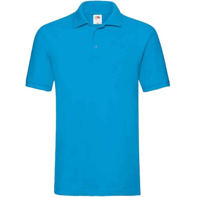 Fruit of the Loom Mens Premium Cotton Pique Polo Shirt (Azure)