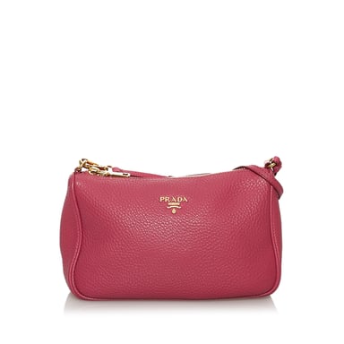 Vintage Prada Leather Baguette Pink