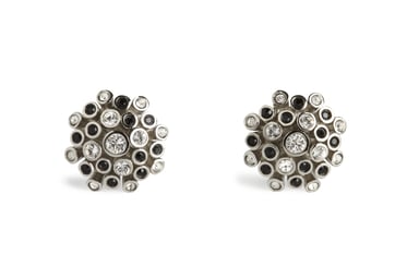 Jet/Clear Crystal Apollo Cufflinks
