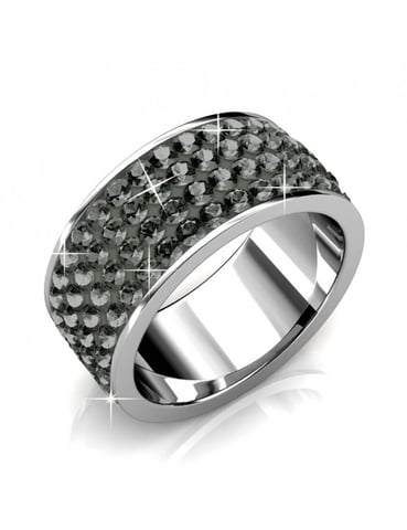 Roller Ring - Silver and Grey