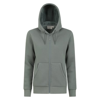 Mountain Warehouse Womens/Ladies Dalton Sherpa Lined Full Zip Hoodie (Khaki Green)