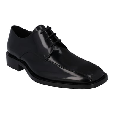 Balenciaga Rim Hi-Shine Derby-skor Svart