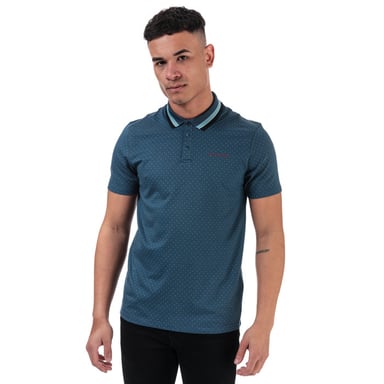 Men's Ted Baker Kabby Golf Polo Shirt in Dark Blue
