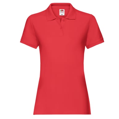 Fruit of the Loom Womens/Ladies Premium Polo Shirt (Red)